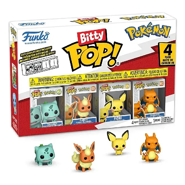 POKEMON BITTY POP! VINYL FIGURE 4-PACK SERIES 3 2 CM
